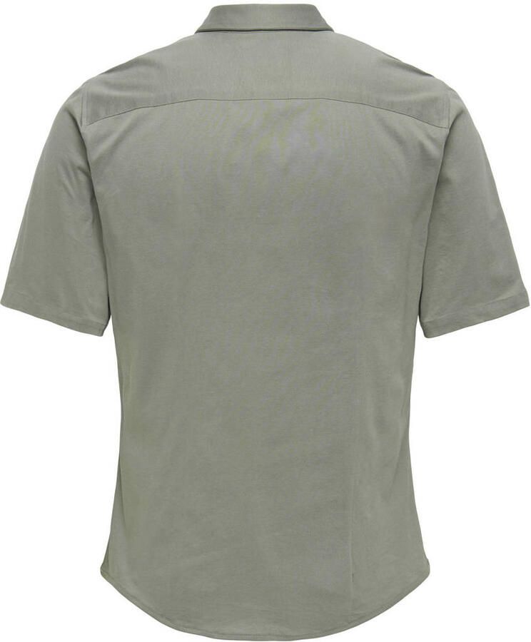 ONLY & SONS casual overhemd grijs