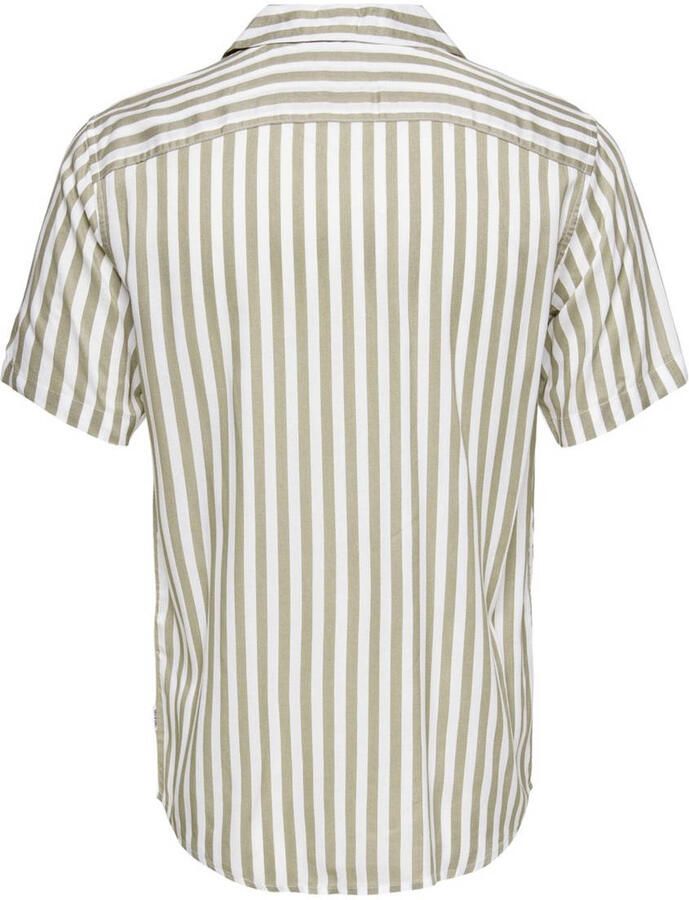 Only & Sons Vrijetijdsoverhemd van viscose met reverskraag model 'WAYNE'