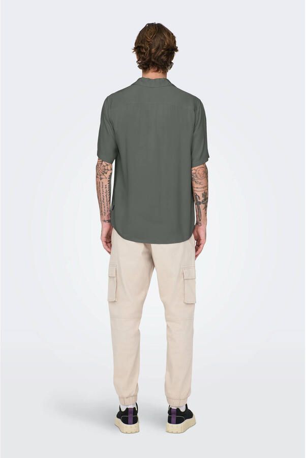 ONLY & SONS Overhemd met korte mouwen ONSDASH LIFE REG VISC RES SS SHIRT - Foto 2