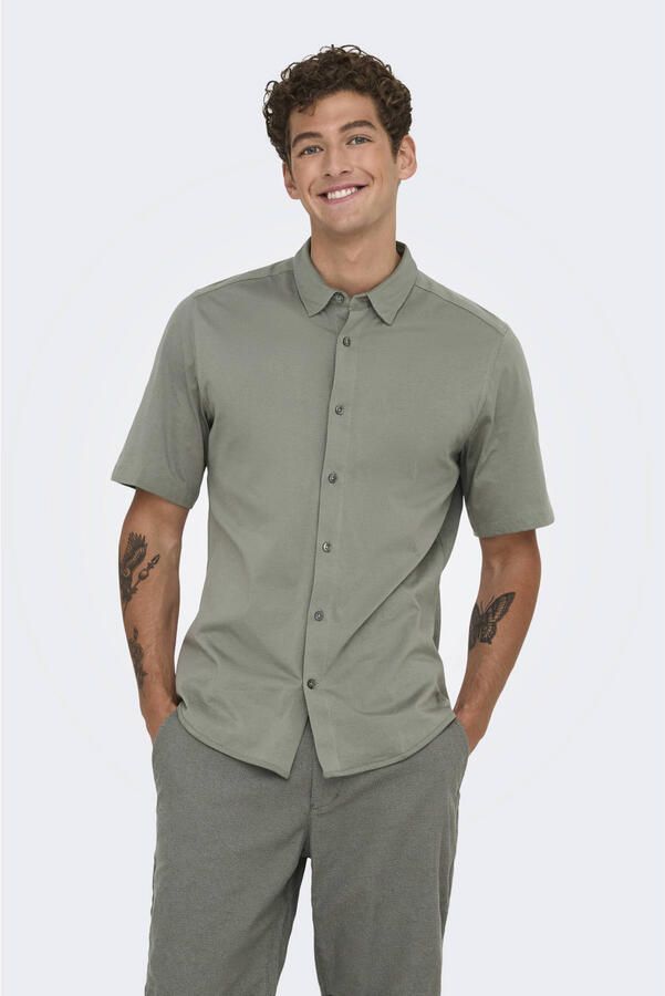 ONLY & SONS casual overhemd grijs - Foto 2