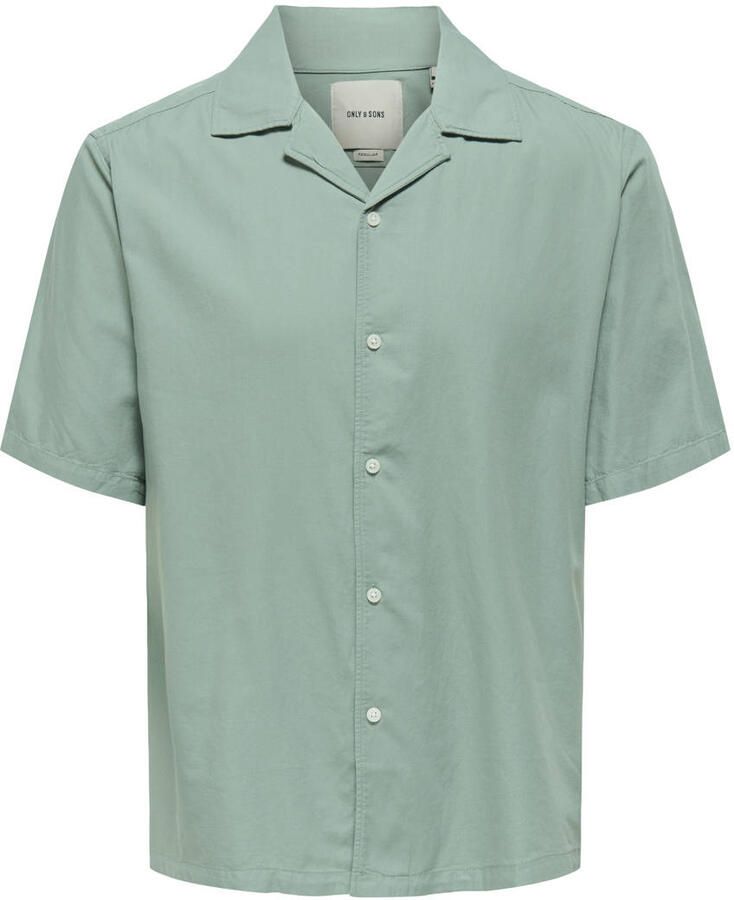 ONLY & SONS casual overhemd groen