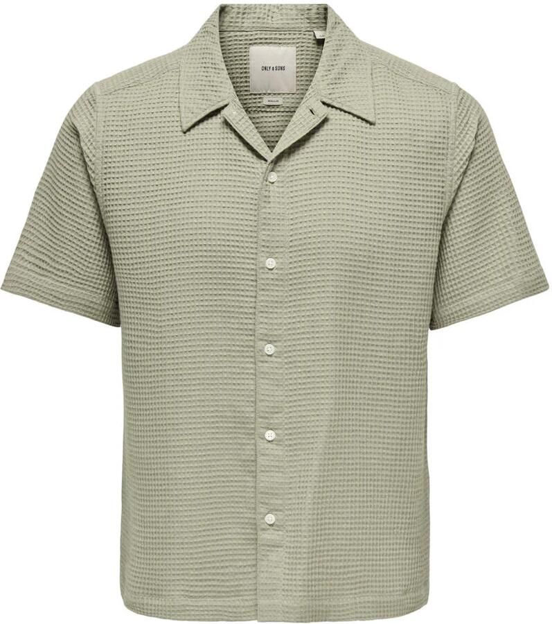 Only & Sons Regular fit vrijetijdsoverhemd van puur katoen