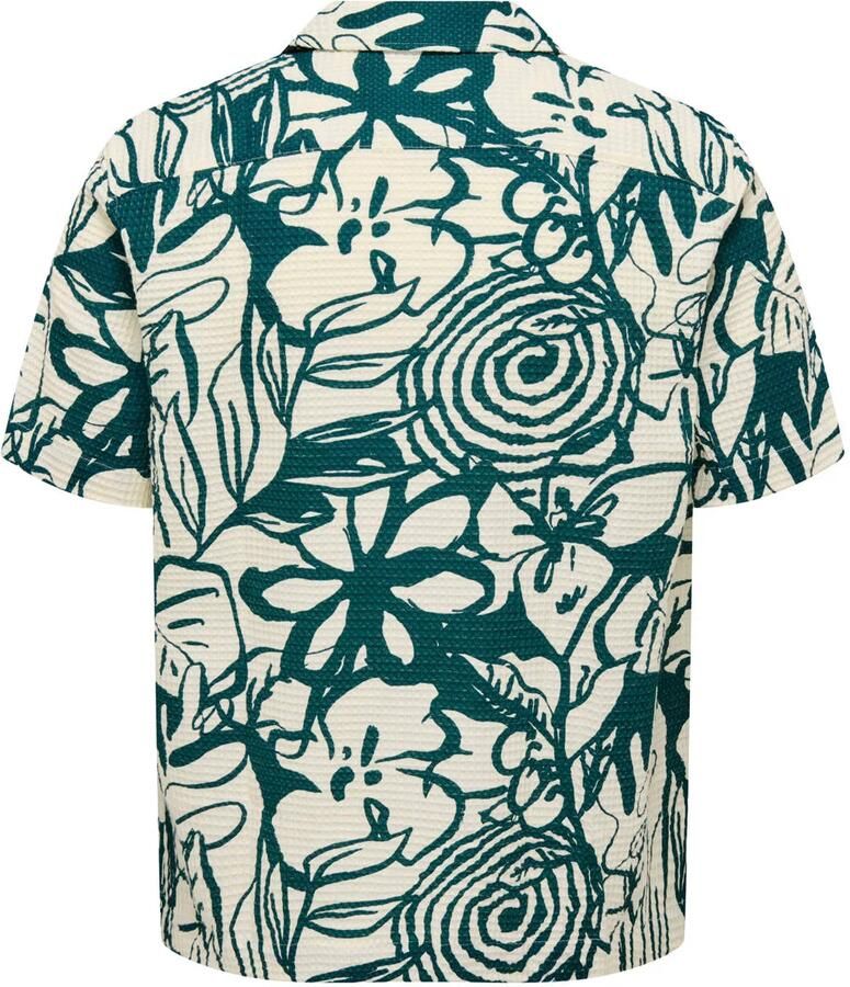 Only & Sons Regular fit vrijetijdsoverhemd van puur katoen