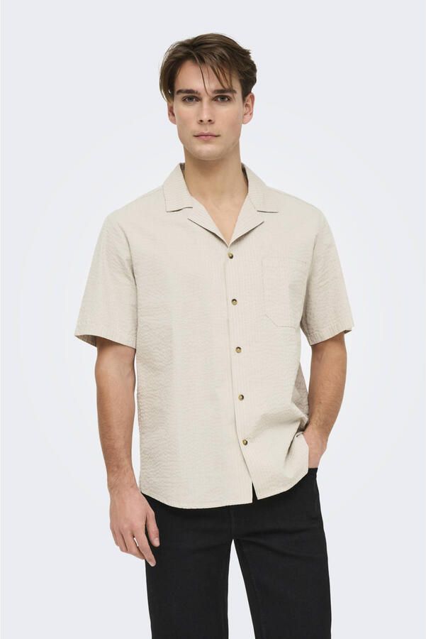 ONLY & SONS Overhemd met korte mouwen ONSEYE RESORT SEERS 0009 SHIRT NOOS