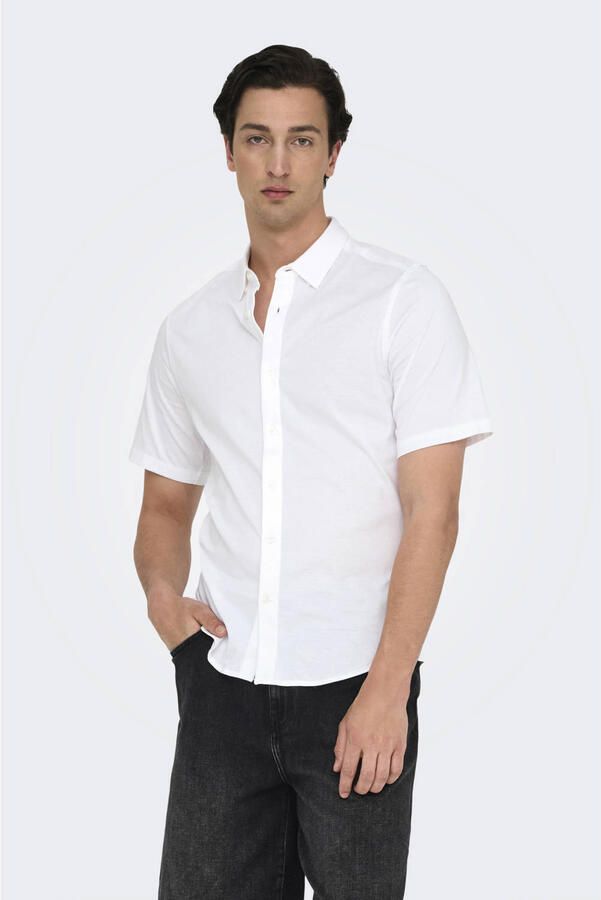 ONLY & SONS casual overhemd wit - Foto 2