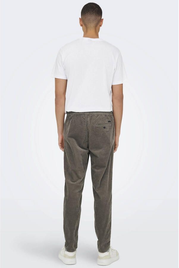 Only & Sons Tapered corduroy broek van katoenmix model 'LINUS' - Foto 2