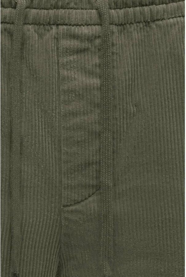 ONLY & SONS corduroy tapered casual broek donkergroen - Foto 2