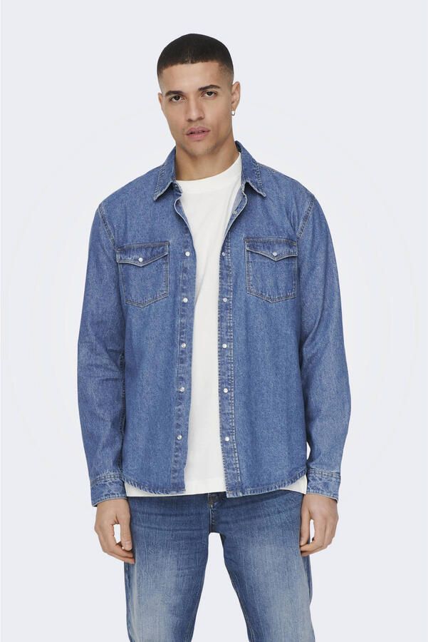 ONLY & SONS Jeans overhemd OS ONSBANE DENIM SHIRT - Foto 2