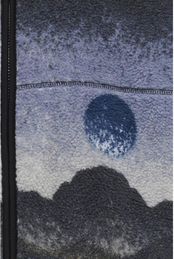 ONLY & SONS fleecevest met print donkerblauw - Foto 2