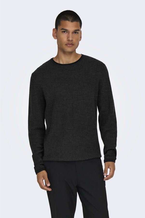 Only & Sons Regular fit gebreide pullover van puur katoen model 'ERIC' - Foto 1