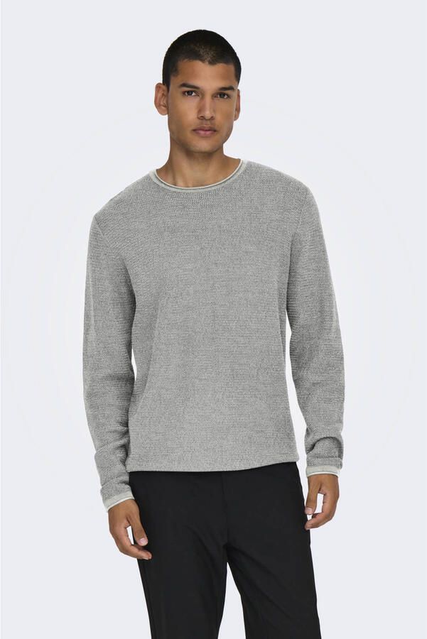 Only & Sons Regular fit gebreide pullover van puur katoen model 'ERIC' - Foto 1