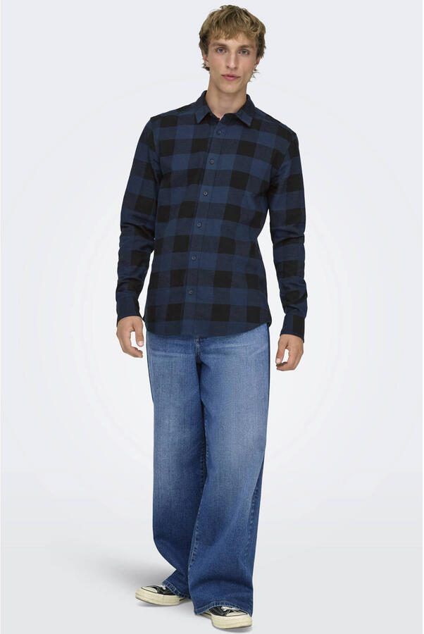 Only & Sons Regular fit vrijetijdsoverhemd met kentkraag model 'GUDMUND' - Foto 2