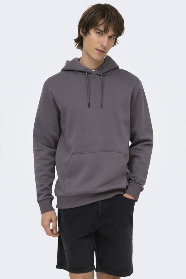 Only & Sons Regular fit hoodie van katoenmix model 'CERES'