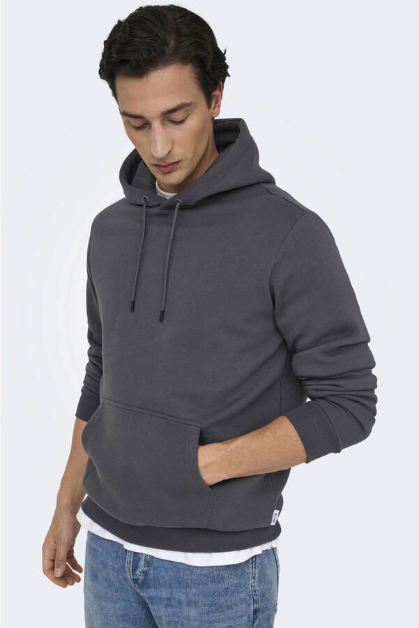 Only & Sons Regular fit hoodie van katoenmix model 'CERES'