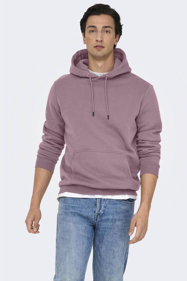Only & Sons Regular fit hoodie van katoenmix model 'CERES'