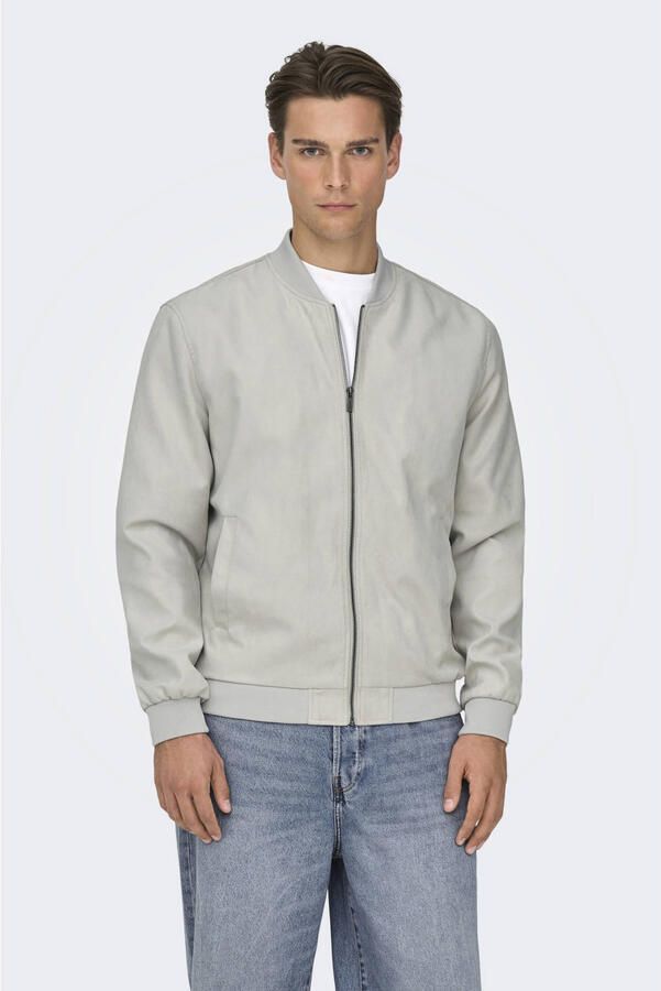 Only & Sons Regular fit blouson in leerlook model 'LUCAS'