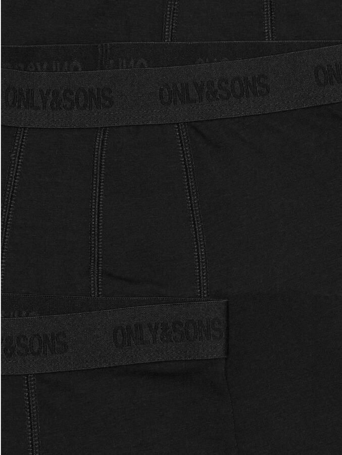 ONLY & SONS JUNIOR boxershort zwart (set van 3) - Foto 2