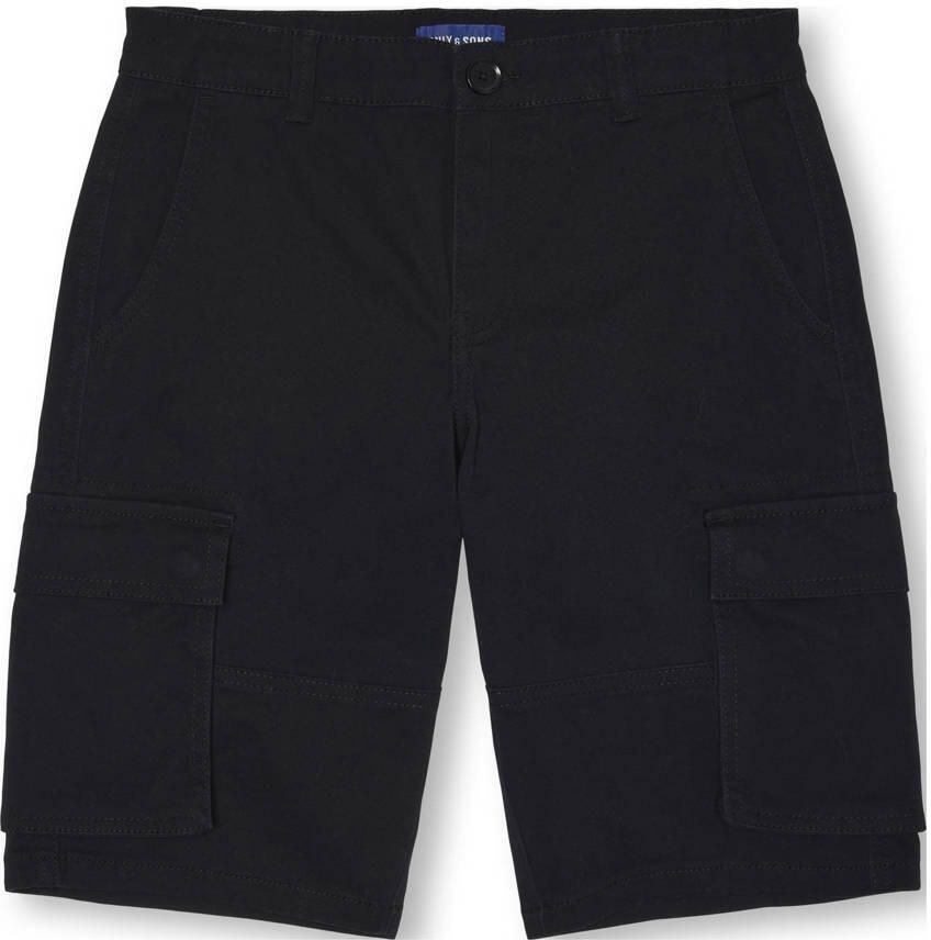 ONLY & SONS JUNIOR cargo short zwart