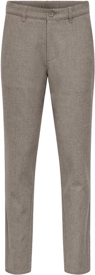 ONLY & SONS JUNIOR chino grijsbruin