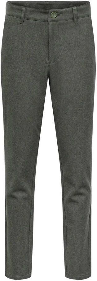 ONLY & SONS JUNIOR chino grijsgroen