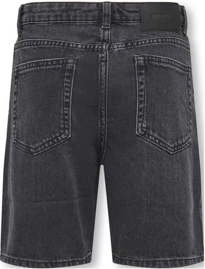 ONLY & SONS JUNIOR denim short black denim