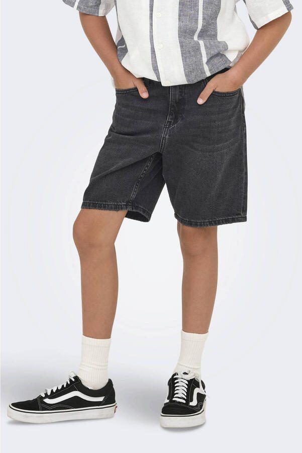ONLY & SONS JUNIOR denim short black denim - Foto 3