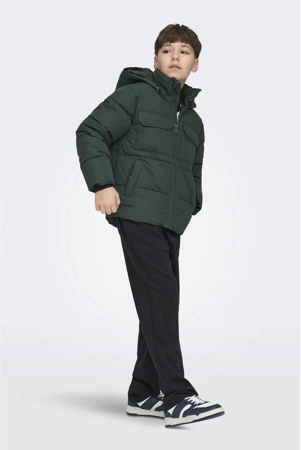 Only & Sons Regular fit gewatteerd jack met afneembare capuchon model 'JELIJAH' - Foto 2