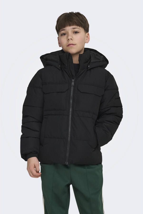 Only & Sons Regular fit gewatteerd jack met afneembare capuchon model 'JELIJAH'