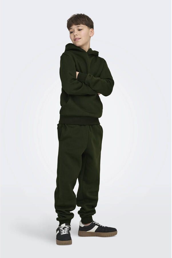 ONLY & SONS JUNIOR hoodie donkergroen - Foto 4