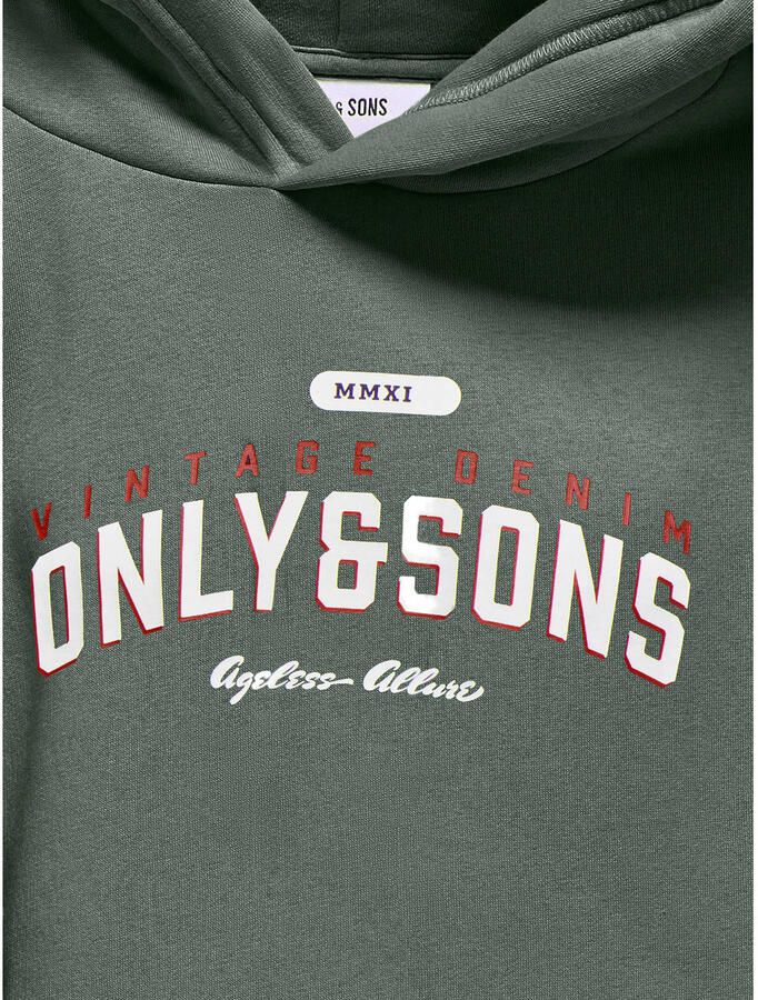 Only & Sons Ceres Vintage Print Hoodie Junior