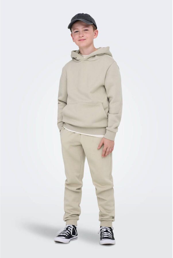 ONLY & SONS JUNIOR hoodie lichtgrijs