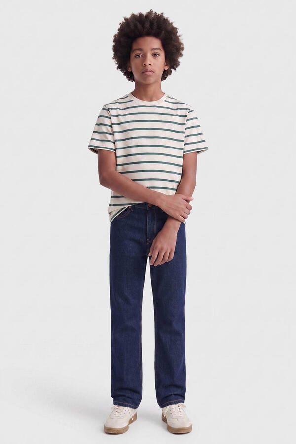 ONLY & SONS JUNIOR OSJEDGE straight leg jeans donkerblauw
