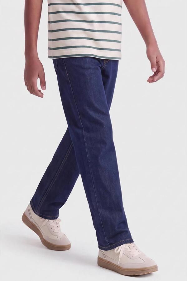 ONLY & SONS JUNIOR OSJEDGE straight leg jeans donkerblauw Jongens Denim - Foto 3