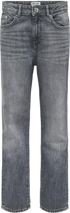 ONLY & SONS JUNIOR OSJEDGE straight leg jeans grey denim