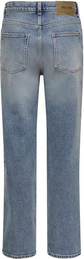 ONLY & SONS JUNIOR OSJEDGE straight leg jeans lichtblauw - Foto 2