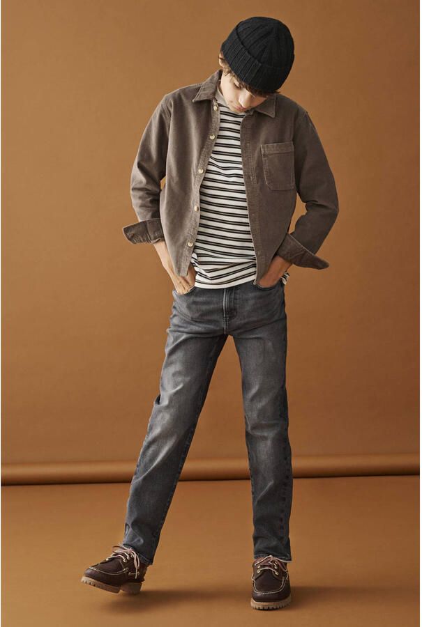 ONLY & SONS JUNIOR OSJEDGE straight leg jeans zwart