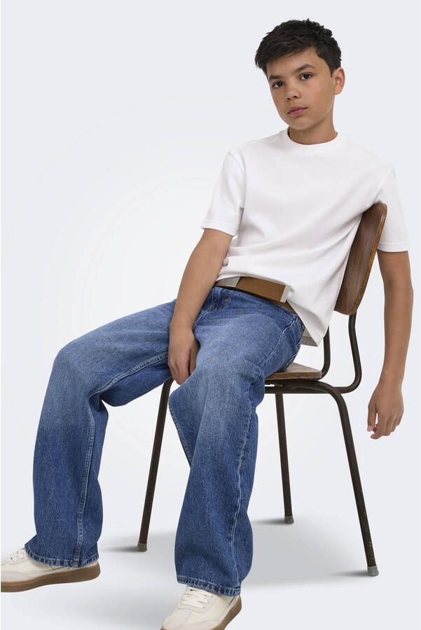 ONLY & SONS JUNIOR OSJREMI junior loose fit jeans mediumblauw - Foto 3