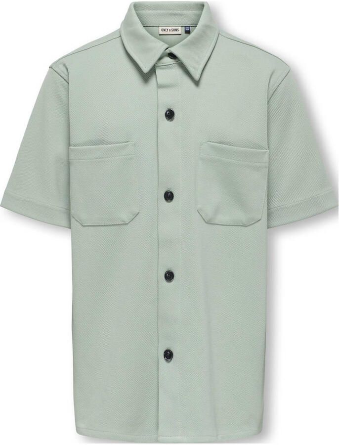 ONLY & SONS JUNIOR overhemd lichtgroen