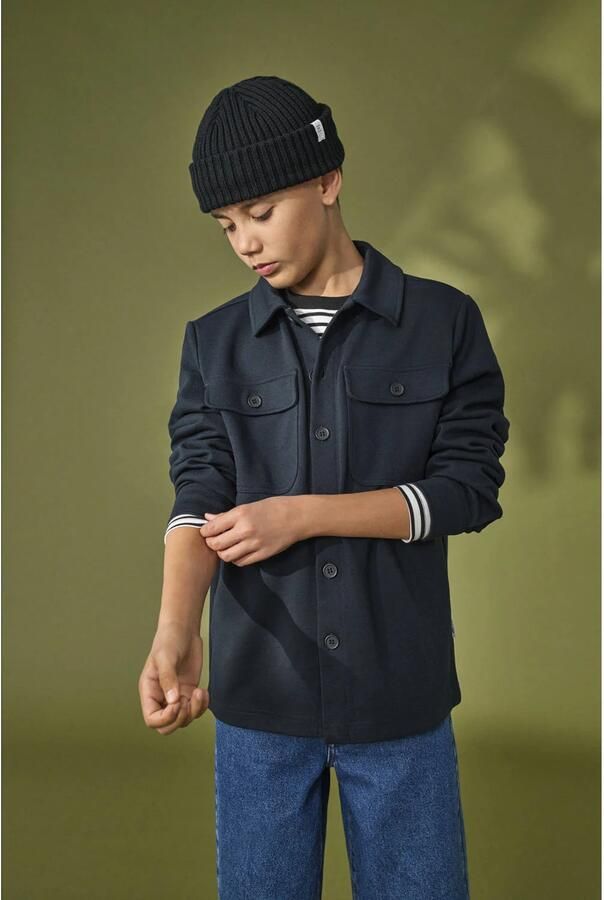 ONLY & SONS JUNIOR overshirt donkerblauw - Foto 1