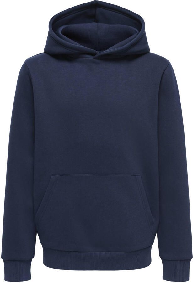 ONLY & SONS JUNIOR rechtvallende hoodie donkerblauw
