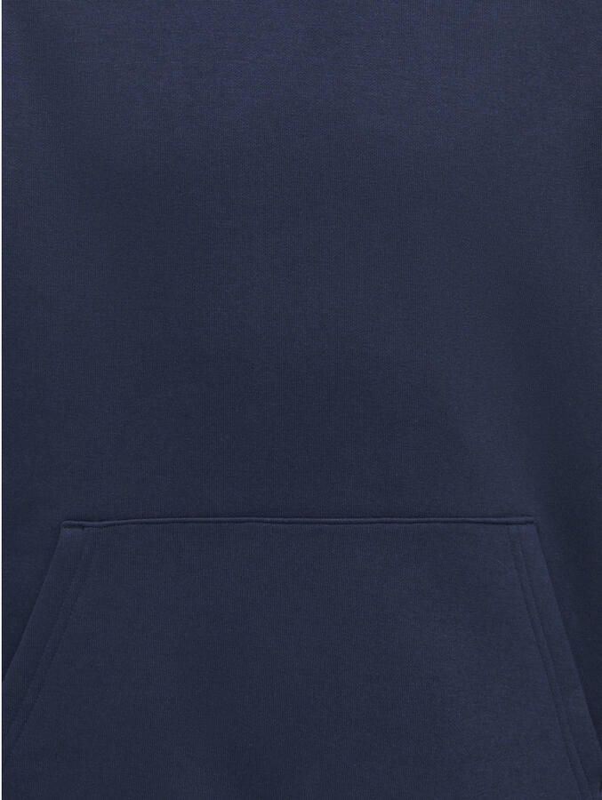ONLY & SONS JUNIOR rechtvallende hoodie donkerblauw - Foto 2