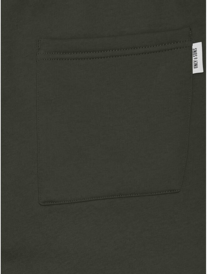 ONLY & SONS JUNIOR regular fit joggingbroek donkergroen
