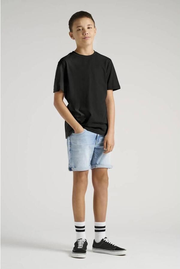 ONLY & SONS JUNIOR regular fit T-shirt zwart