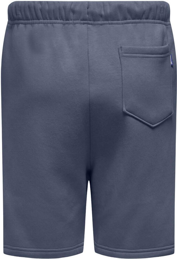 ONLY & SONS JUNIOR regular sweatshort grijsblauw