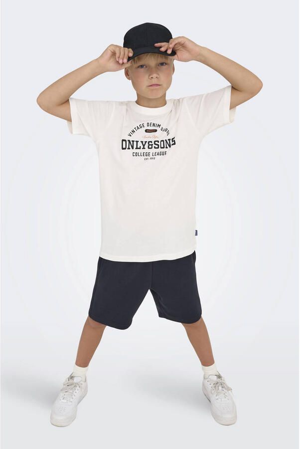 ONLY & SONS JUNIOR regular sweatshort zwart - Foto 2