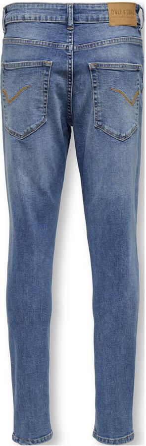 ONLY & SONS JUNIOR relaxed tapered jeans medium blue denim - Foto 3
