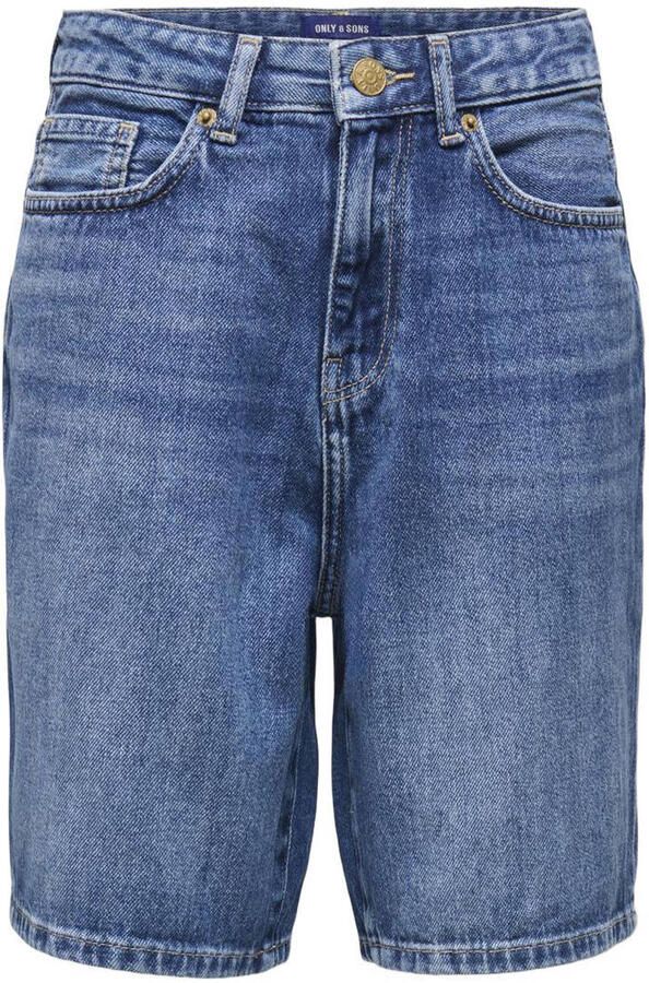 Only & Sons Loose fit korte jeans van puur katoen model 'FADE'