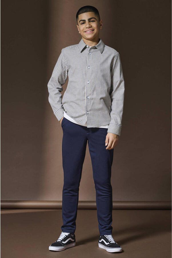 ONLY & SONS JUNIOR slim chino donkerblauw - Foto 3