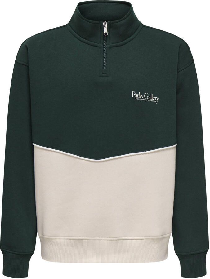 Only & Sons Ceres RLX Half-Zip Parks High Neck Sweater Junior
