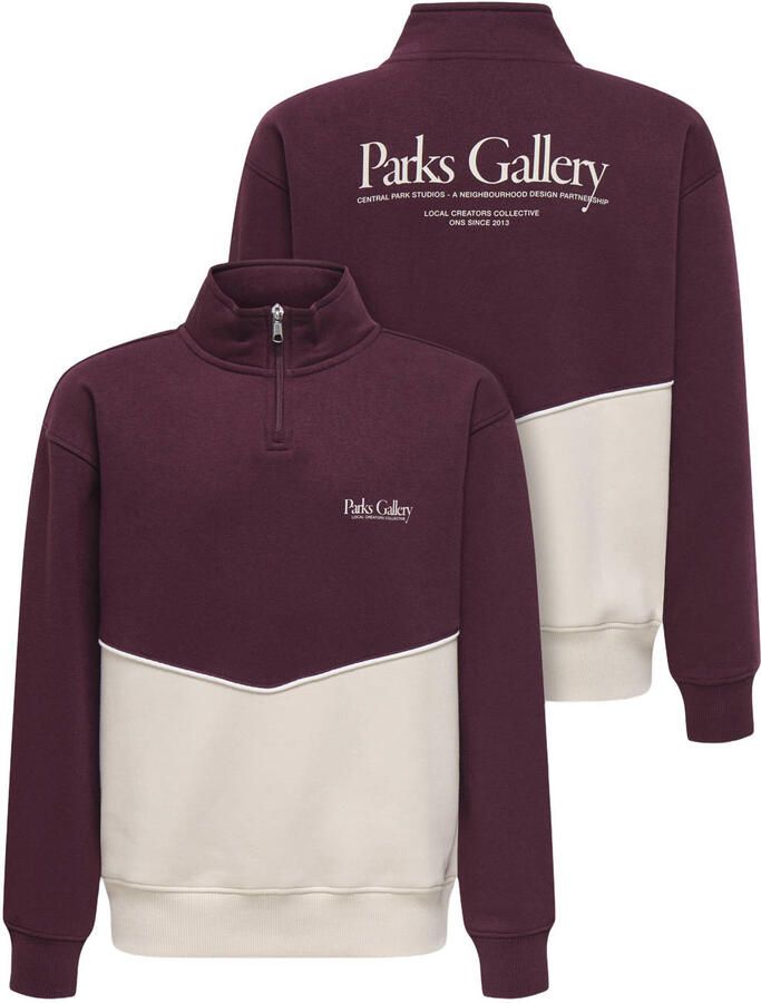 Only & Sons Ceres RLX Half-Zip Parks High Neck Sweater Junior - Foto 2